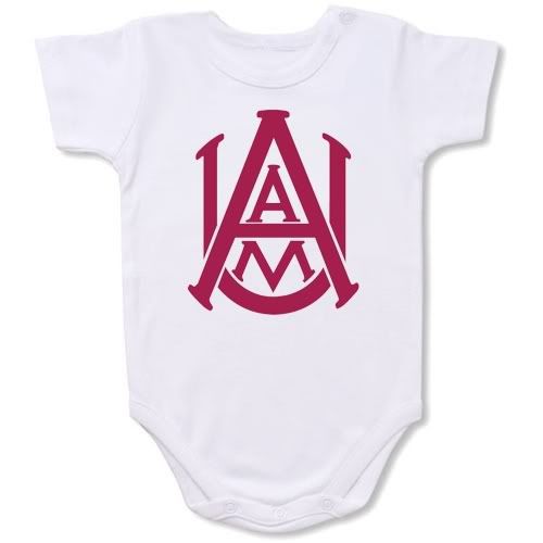 Alabama A&M Bulldogs  Baby Bodysuit Creeper #01